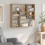 Estante de pared madera ingeniería roble artisian 90x16x78 cm de , Estantes y estanterías - Ref: Foro24-856070, Precio: 56,34...