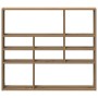Estante de pared madera ingeniería roble artisian 90x16x78 cm de , Estantes y estanterías - Ref: Foro24-856070, Precio: 56,34...