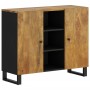 Aparador con 2 puertas madera maciza de mango 90x33x75 cm de , Aparadores - Ref: Foro24-352928, Precio: 200,17 €, Descuento: %