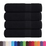 Toallas de ducha 4 uds 100% algodón negro 70x140 cm 360 gsm de , Toallas - Ref: Foro24-136954, Precio: 36,03 €, Descuento: %