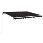 Toldo automático LED sensor de viento gris antracita 450x350 cm de vidaXL, Toldos - Ref: Foro24-3069014, Precio: 716,24 €, De...