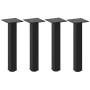 Patas para mesa de centro 4 uds acero negro 42-44 cm de , Patas para mesas - Ref: Foro24-4012452, Precio: 51,20 €, Descuento: %