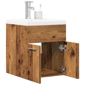 Juego de muebles de baño 2 piezas madera ingeniería envejecida de , Muebles de baño - Ref: Foro24-3328581, Precio: 124,19 €, ...