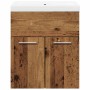 Juego de muebles de baño 2 piezas madera ingeniería envejecida de , Muebles de baño - Ref: Foro24-3328581, Precio: 124,19 €, ...