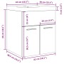 Juego de muebles de baño 2 piezas madera ingeniería envejecida de , Muebles de baño - Ref: Foro24-3328581, Precio: 124,19 €, ...