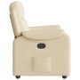 Sillón reclinable de tela crema de , Sillones - Ref: Foro24-4015688, Precio: 190,03 €, Descuento: %