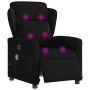 Sillón reclinable de masaje eléctrico tela negro de , Sillones - Ref: Foro24-3303126, Precio: 250,94 €, Descuento: %