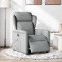 Sillón reclinable de masaje eléctrico tela gris claro de , Sillones - Ref: Foro24-3303124, Precio: 237,87 €, Descuento: %