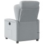 Sillón reclinable de masaje eléctrico tela gris claro de , Sillones - Ref: Foro24-3303124, Precio: 237,87 €, Descuento: %