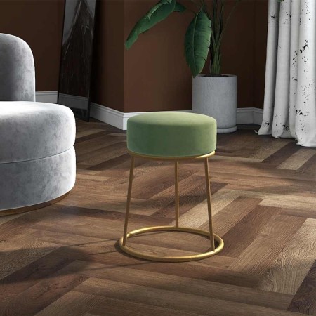 Hocker redondo verde mostaza terciopelo de , Taburetes y sillas plegables - Ref: Foro24-340262, Precio: 48,50 €, Descuento: %