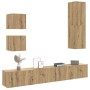 Mueble para TV de pared madera contrachapada artesanal 5 piezas de , Muebles TV - Ref: Foro24-3329000, Precio: 224,68 €, Desc...