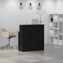 Mostrador de recepción negro 100x50x103,5 cm madera ingeniería de , Escritorios - Ref: Foro24-859025, Precio: 139,76 €, Descu...