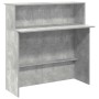 Mostrador de recepción gris hormigón 100x50x103,5 cm de , Escritorios - Ref: Foro24-859027, Precio: 125,85 €, Descuento: %