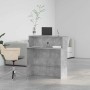 Mostrador de recepción gris hormigón 100x50x103,5 cm de , Escritorios - Ref: Foro24-859027, Precio: 125,85 €, Descuento: %
