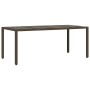 Set de mesa y sillas jardín 7 pzas con cojines ratán PE marrón de , Conjuntos de jardín - Ref: Foro24-3277069, Precio: 854,80...