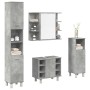 Juego muebles de baño 4 pzas madera contrachapada gris hormigón de , Muebles de baño - Ref: Foro24-3324850, Precio: 215,31 €,...