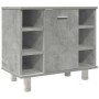 Juego muebles de baño 4 pzas madera contrachapada gris hormigón de , Muebles de baño - Ref: Foro24-3324850, Precio: 215,31 €,...
