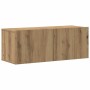 Muebles de TV de pared 4 uds madera ingeniería roble artesanal de , Muebles TV - Ref: Foro24-3328948, Precio: 189,12 €, Descu...