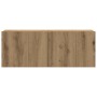 Muebles de TV de pared 4 uds madera ingeniería roble artesanal de , Muebles TV - Ref: Foro24-3328948, Precio: 189,12 €, Descu...