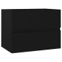 Black engineered wood cabinet with sink by vidaXL, bathroom vanities - Ref: Foro24-3071631, Price: 186,86 €, Discount: %