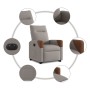Sillón eléctrico reclinable elevable de tela gris taupe de , Sillones - Ref: Foro24-3324027, Precio: 323,54 €, Descuento: %