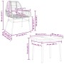 Juego de comedor jardín 5 piezas ratán sintético marrón de , Conjuntos de jardín - Ref: Foro24-3334444, Precio: 350,91 €, Des...