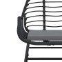 Set comedor jardín 3 pzas cojines ratán sintético vidrio negro de , Conjuntos de jardín - Ref: Foro24-3334548, Precio: 208,76...