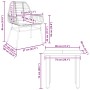 Set comedor jardín 3 pzas cojines ratán sintético vidrio negro de , Conjuntos de jardín - Ref: Foro24-3334548, Precio: 208,76...