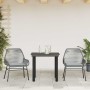 Juego comedor jardín 3 pzas cojines ratán sintético vidrio gris de , Conjuntos de jardín - Ref: Foro24-3334576, Precio: 208,3...