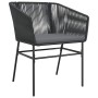 Set comedor jardín 3 pzas cojines ratán sintético vidrio negro de , Conjuntos de jardín - Ref: Foro24-3334611, Precio: 223,47...