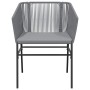 Juego comedor jardín 5 pzas cojines ratán sintético vidrio gris de , Conjuntos de jardín - Ref: Foro24-3334626, Precio: 372,9...