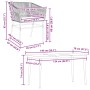 Juego comedor jardín 5 pzas cojines ratán sintético vidrio gris de , Conjuntos de jardín - Ref: Foro24-3334529, Precio: 407,4...