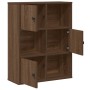 Estantería madera de ingeniería marrón roble 60x24x76,5 cm de , Librerías y estanterías - Ref: Foro24-860388, Precio: 64,65 €...