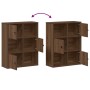 Estantería madera de ingeniería marrón roble 60x24x76,5 cm de , Librerías y estanterías - Ref: Foro24-860388, Precio: 64,65 €...