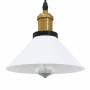 Lámpara colgante regulable altura E27 blanco brillante Ø 22cm de , Lámparas - Ref: Foro24-4103450, Precio: 29,10 €, Descuento: %