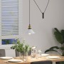Lámpara colgante regulable altura E27 blanco brillante Ø 22cm de , Lámparas - Ref: Foro24-4103450, Precio: 29,10 €, Descuento: %