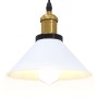 Lámpara colgante regulable altura E27 blanco brillante Ø 22cm de , Lámparas - Ref: Foro24-4103450, Precio: 29,10 €, Descuento: %