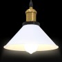 Lámpara colgante regulable altura E27 blanco brillante Ø 22cm de , Lámparas - Ref: Foro24-4103450, Precio: 29,10 €, Descuento: %