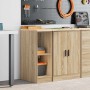 Armario de almacenamiento para garaje Roble Sonoma 30x51x85 cm de , Armarios industriales - Ref: Foro24-860528, Precio: 47,73...