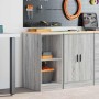 Armario de garaje de madera maciza pino gris Sonoma 40x51x85 cm de , Armarios industriales - Ref: Foro24-860540, Precio: 54,8...