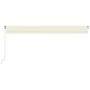 Toldo retráctil manual crema 600x350 cm de vidaXL, Toldos - Ref: Foro24-3069037, Precio: 577,39 €, Descuento: %