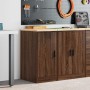 Armario de almacenamiento para garaje roble marrón 40x51x85 cm de , Armarios industriales - Ref: Foro24-860568, Precio: 60,78...