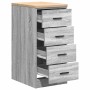 Armario de garaje de madera maciza pino gris Sonoma 40x51x85 cm de , Armarios industriales - Ref: Foro24-860594, Precio: 79,8...