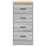 Armario de garaje de madera maciza pino gris Sonoma 40x51x85 cm de , Armarios industriales - Ref: Foro24-860594, Precio: 79,8...
