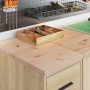 Armario de almacenamiento para garaje Roble Sonoma 30x51x85 cm de , Armarios industriales - Ref: Foro24-860582, Precio: 79,51...