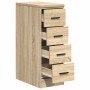 Armario de almacenamiento para garaje Roble Sonoma 30x51x85 cm de , Armarios industriales - Ref: Foro24-860582, Precio: 79,51...