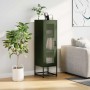 Aparador de acero laminado en frío verde oliva 36x39x123 cm de , Aparadores - Ref: Foro24-853396, Precio: 109,58 €, Descuento: %