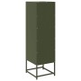 Aparador de acero laminado en frío verde oliva 36x39x123 cm de , Aparadores - Ref: Foro24-853396, Precio: 109,58 €, Descuento: %