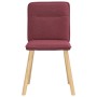 Sillas de comedor 6 unidades tela rojo tinto de , Sillas de comedor - Ref: Foro24-3315593, Precio: 299,31 €, Descuento: %