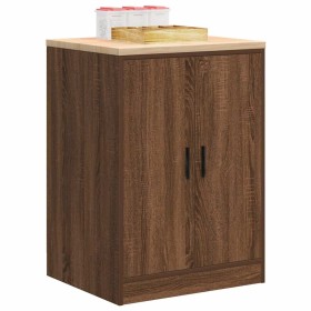 Armario de almacenamiento para garaje roble marrón 60x51x85 cm de , Armarios industriales - Ref: Foro24-860577, Precio: 88,15...